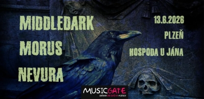 Middledark, Morus, Nevura - Plzeň 2026