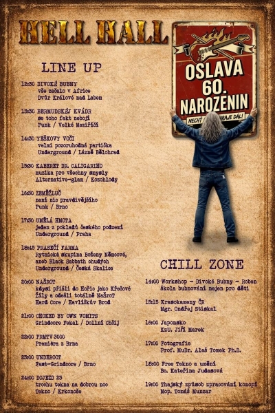 Hell hall - oslava 60. narozenin