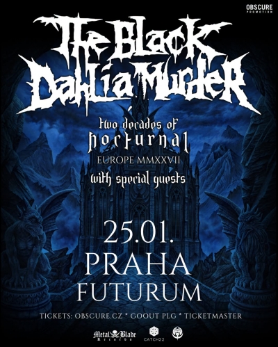 The Black Dahlia Murder - two decades of Nocturnal Europe MMXXVII - Praha