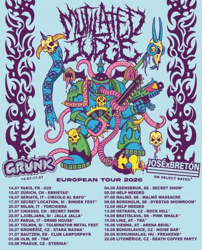 Mutilated Judge - European tour 2026 - Ostrava