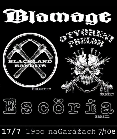Escöria (BRA), Blamage, Blackland Bandits (BEL), Otvoreni prelom (SRB) - Bratislava 2026
