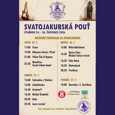 Svatojakubská pouť Staňkov 2026