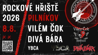 VILÉM ČOK & DIVÁ BÁRA & YBCA - Pilníkov 2026