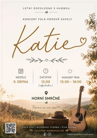 Letní odpoledne s hudbou – KATIE | Horní Smrčné