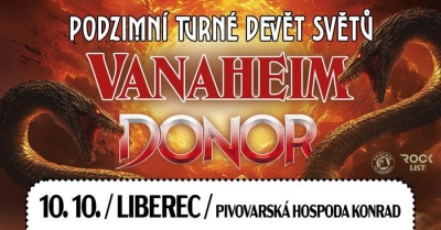 DONOR & VANAHEIM - Turné DEVĚT SVĚTŮ 2026 - Liberec