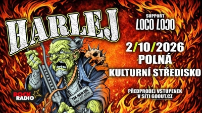 Harlej - Tak jdem dál tour 2026 - Polná u Jihlavy
