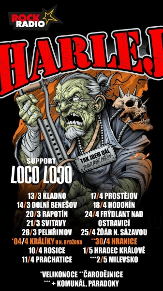 Harlej - Tak jdem dál tour 2026 - Chlumec nad Cidlinou