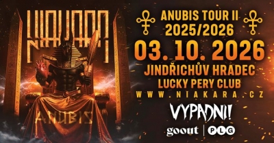 Niakara - Anubis Tour 2025/2026 - Jindřichův Hradec