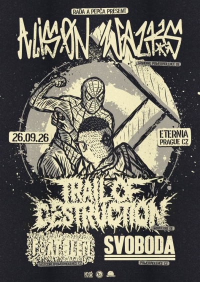 ALISØN WALKS (DE) / TRAIL OF DESTRUCTION (DE), FÖRTELEM (CZ) / SVOBODA (CZ) - Praha 2026
