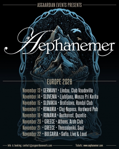 Aephanemer - Europe 2026 - Bratislava