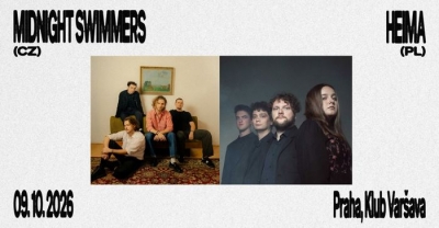 MIDNIGHT SWIMMERS (křest) + HEIMA (PL) / Praha 2026