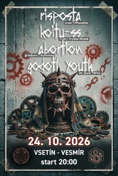 RISPOSTA//KOITU-SS//ABORTION//GODOT YOUTH - Vsetín 2026