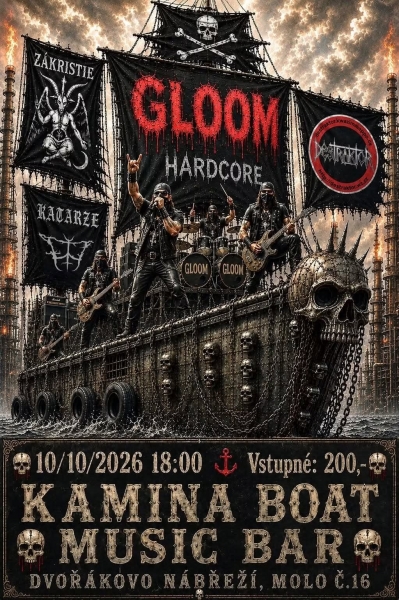 GLOOM (CZ), KATARZE, DESTRAKTOR, Zákristie - Praha 2026