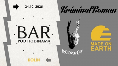 KriminalRoman, Různorohý a Made On Earth - Kolín 2026