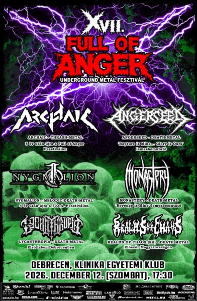 Full Of Anger Underground Metal Fesztivál 2026 (vol.17)