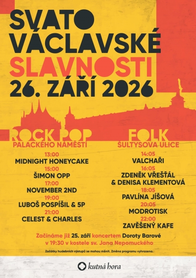 Svatováclavské Slavnosti Kutná Hora 2026 (vol.33)