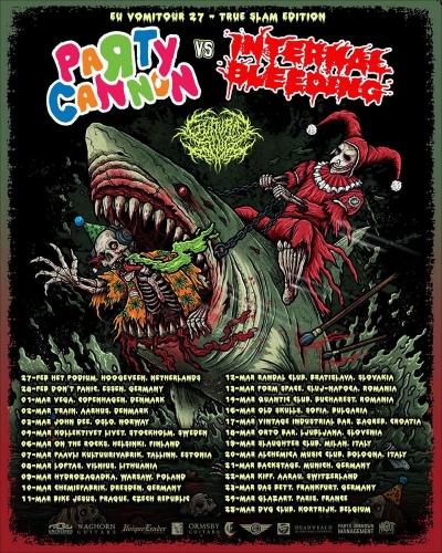 Party Cannon & Internal Bleeding - EU VOMITOUR 2027 - Drážďany