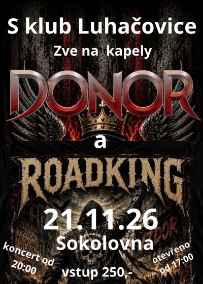 DONOR & ROADKING - Luhačovice 2026