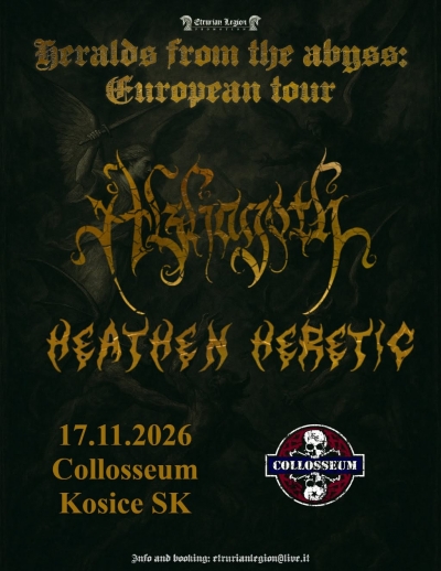 Alzhagoth (ITA) + Heathen Heretic (SWI) - Košice 2026