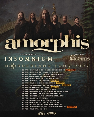 AMORPHIS (fin) + INSOMNIUM (fin) + UNTO OTHERS (us) / Lipsko 2027