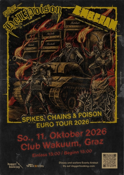 Coup de Grace Vol. VIII (Metal Matinee): HELL POISON (BR) + EMBERAM (HR)