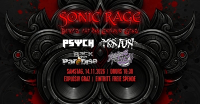SONIC RAGE – Rock & Metal Benefiz für das Explosiv Graz