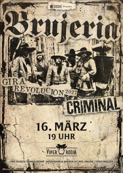 Brujeria & Criminal - Vídeň 2027