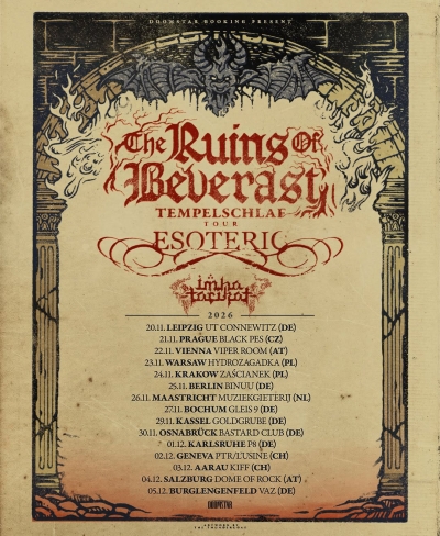 THE RUINS OF BEVERAST, ESOTERIC, IMHA TARIKAT - Lipsko 2026