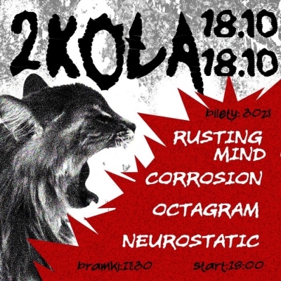 Rusting Mind, Corrosion, Octagram, Neurostatic - Varšava 2026