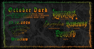 OCTOBER DARK: PRE-HALLOWEEN LIVE METAL NIGHT 2026