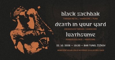 BLACK SACHBAK (IZR) + DIYY + LOATHSOME / Praha 2026