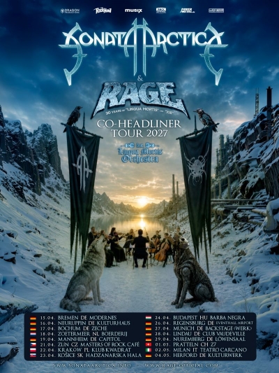 Sonata Arctica & Rage - Co Headliner Tour 2027 - Košice