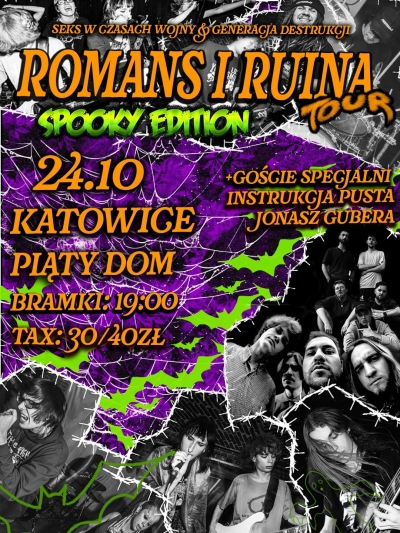 SEKS W CZASACH WOJNY + GENERACJA DESTRUKCJI + INSTRUKCJA PUSTA + JONASZ GUBERA // Katovice 2026