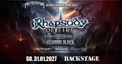 Rhapsody of Fire & Serious Black - Motocultor Across Europe Tour 2027 - Mnichov