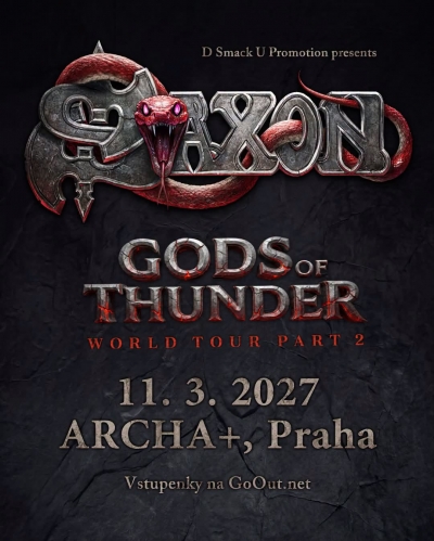 Saxon - GODS OF THUNDER WORLD TOUR 2027 PART 2 - Praha