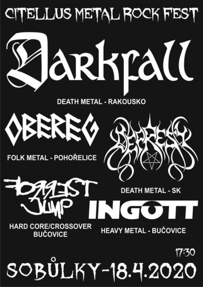 (ZRUŠENO?) Citellus Metal Rock Fest 2020 (ZRUŠENO?) Citellus Metal Rock Fest 2020