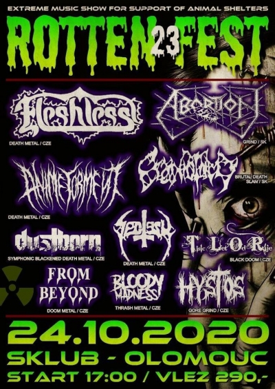 (ZRUŠENO) Rotten fest 2020 (vol.23) - druhý pokus (ZRUŠENO) Rotten fest 2020 (vol.23) - druhý pokus