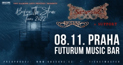 Saturnus + Esoteric - Before The Storm Tour 2022 - Praha Saturnus + Esoteric - Before The Storm Tour 2022 - Praha