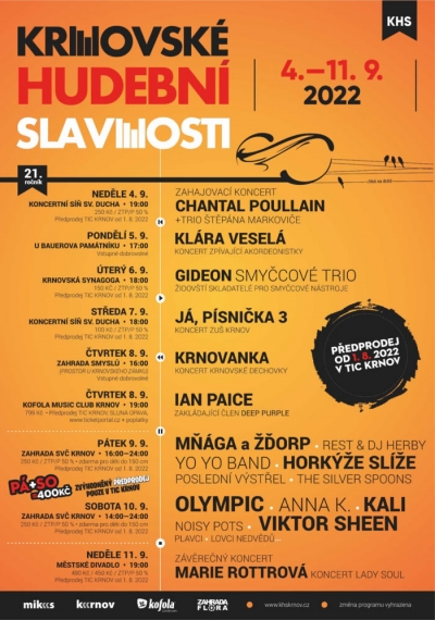 Krnovské hudební slavnosti 2022 (vol.21) Krnovské hudební slavnosti 2022 (vol.21)