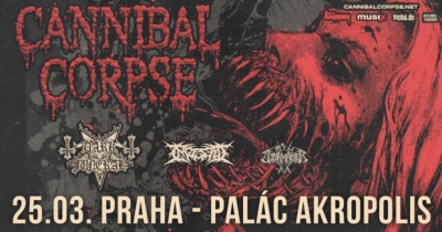 CANNIBAL CORPSE, DARK FUNERAL, INGESTED, STORMRULER - Praha CANNIBAL CORPSE, DARK FUNERAL, INGESTED, STORMRULER - Praha