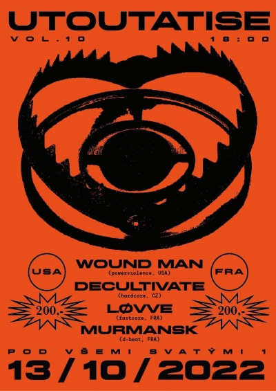 U TOUTATISE vol.10: Wound Man (USA), Decultivate, LØVVE (FRA), Murmansk (FRA) U TOUTATISE vol.10: Wound Man (USA), Decultivate, LØVVE (FRA), Murmansk (FRA)