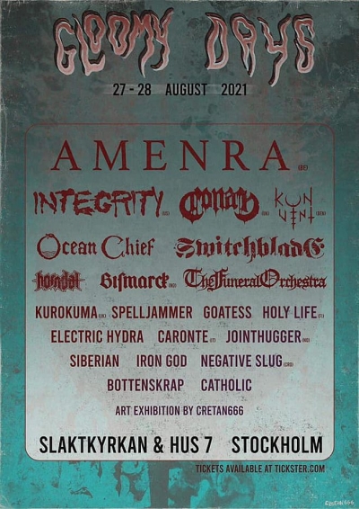 (ZRUŠENO) Gloomy Days Festival 2020 + 2021 + 2022 (ZRUŠENO) Gloomy Days Festival 2020 + 2021 + 2022