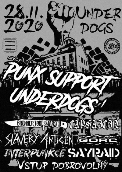 (ZRUŠENO) Punx support Underdogs' (ZRUŠENO) Punx support Underdogs'