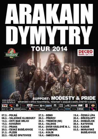 Arakain Dymytry tour 2014