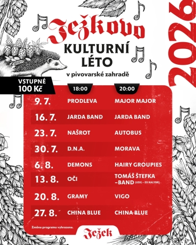 Ježkovo kulturní léto 2026 - Našrot & Autobus