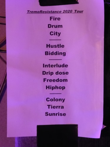 Tremor setlist